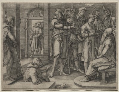 La storia di Giuseppe: Giuseppe interpreta il suo sogno a Giacobbe da Lucas van Leyden