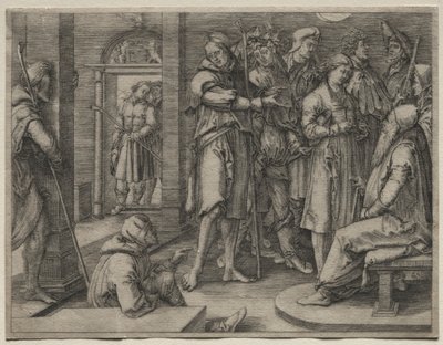 La storia di Giuseppe: Giuseppe interpreta il suo sogno a Giacobbe, 1512 da Lucas van Leyden