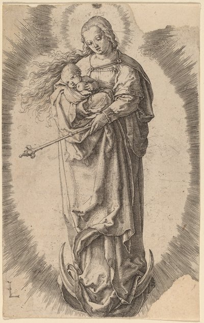 La Vergine e il Bambino sulla Mezzaluna da Lucas van Leyden