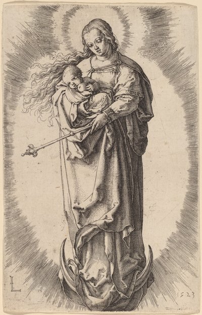 La Vergine e il Bambino sulla mezzaluna da Lucas van Leyden