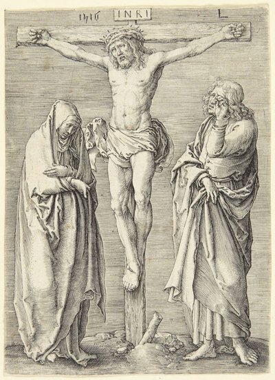 La Vergine e San Giovanni ai piedi della croce da Lucas van Leyden