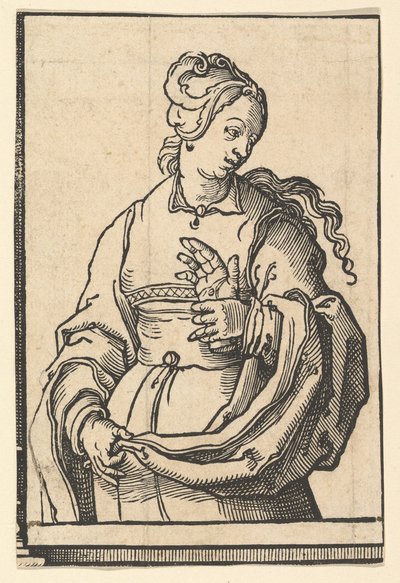Sibilla Tiburtina, dalla serie delle Sibille, ca. 1530 da Lucas van Leyden