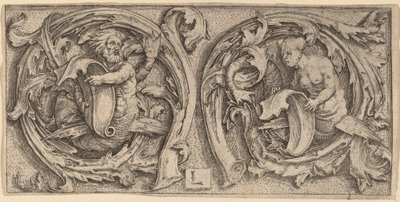 Tritone e Sirena tra i viticci da Lucas van Leyden