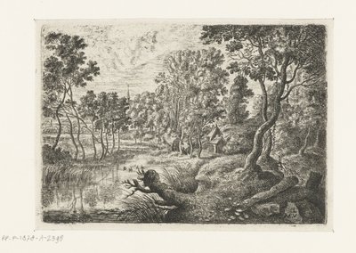Paesaggio con un ruscello da Lucas van Uden