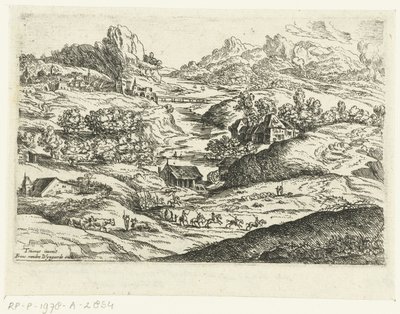 Paesaggio con cavalieri da Lucas van Uden