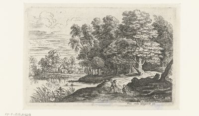 Paesaggio con due giovani pastori da Lucas van Uden