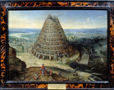 La Torre di Babele. Dipinto di Lucas van Valckenborch (1530-1597) 1594 da Lucas van Valckenborch