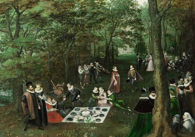 Primavera. Il picnic... (olio su tela) da Lucas van Valckenborch