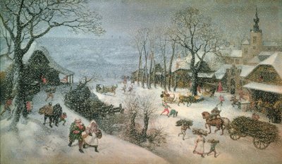 Paesaggio invernale – Febbraio da Lucas van Valckenborch