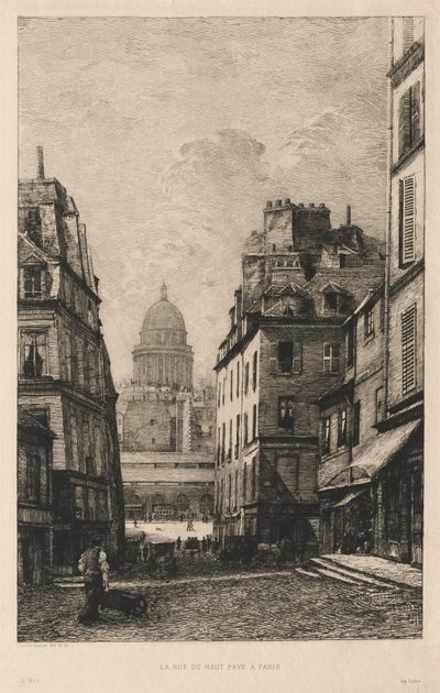 La rue du Haut Pavé a Parigi da Lucien Gautier