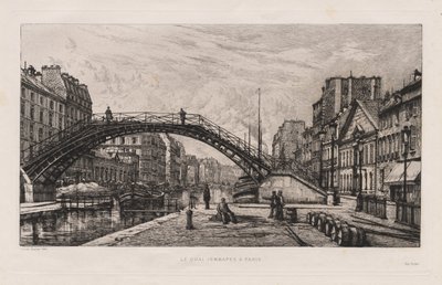 Le Quai Jemmapes a Parigi, 1881 da Lucien Gautier