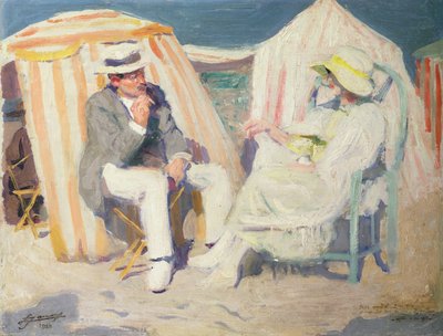 Conversazione sulla spiaggia da Lucien Hector Jonas