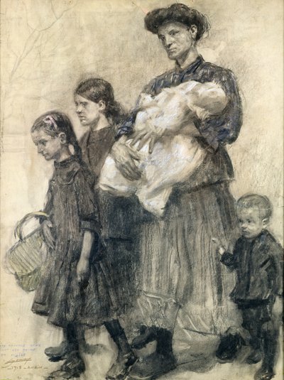 Tristezza e miseria tra i poveri di Anzin da Lucien Hector Jonas