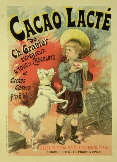 Riproduzione di un poster pubblicitario 