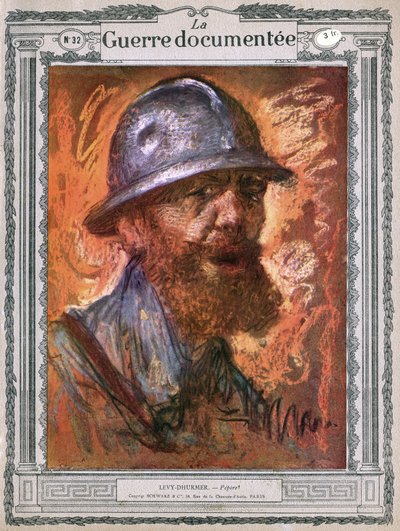 Pepere, ritratto di vecchio con capelli rossi da Lucien Levy Dhurmer