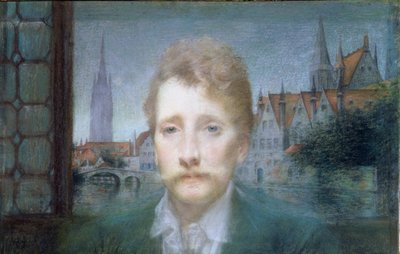 Ritratto di Georges Rodenbach da Lucien Levy Dhurmer