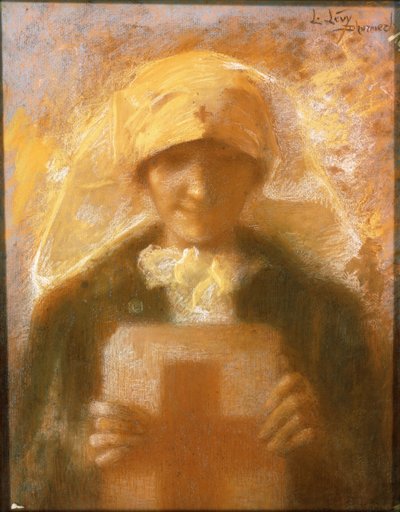 Ritratto di una giovane infermiera da Lucien Levy Dhurmer