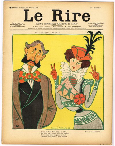 Copertina di "Le Rire", Satirique en Couleurs da Lucien Metivet