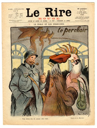 Copertina di "Le Rire rouge", satirico a colori da Lucien Metivet