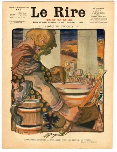 Copertina di "Le Rire rouge", Satirico a Colori da Lucien Metivet