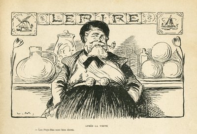 Illustrazione in Le Rire, 08/06/12 - Dopo la visita del Presidente - Fallieres Armand (1841-1931) da Lucien Metivet