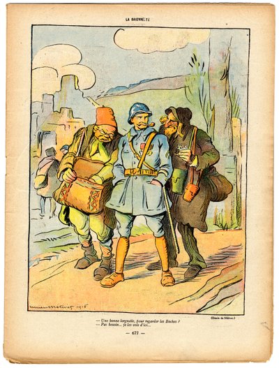 La Baionnette, satirico a colori da Lucien Metivet