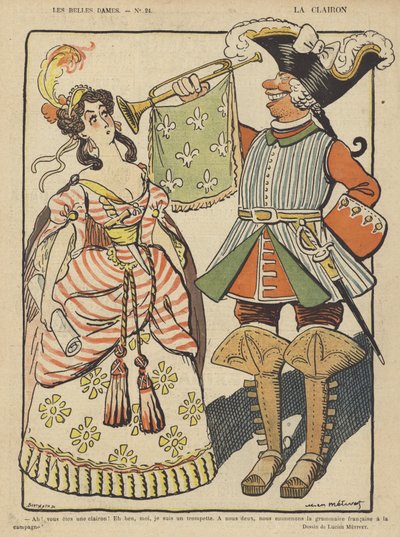 La Clairon, Illustrazione per Le Rire da Lucien Metivet
