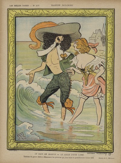 Marion Delorme, Illustrazione per Le Rire da Lucien Metivet