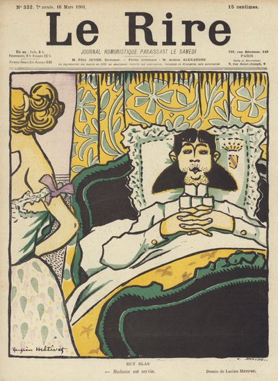 Ruy Blas, Illustrazione per Le Rire da Lucien Metivet
