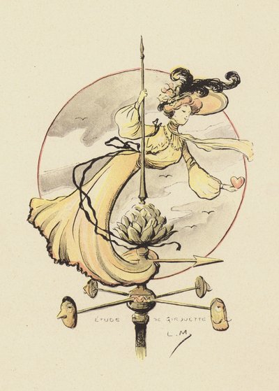 Studio di una banderuola da Lucien Metivet