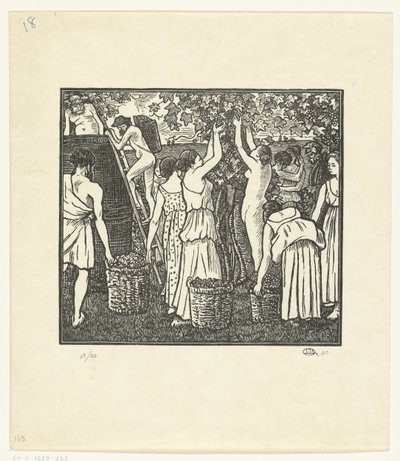 La vendemmia da Lucien Pissarro