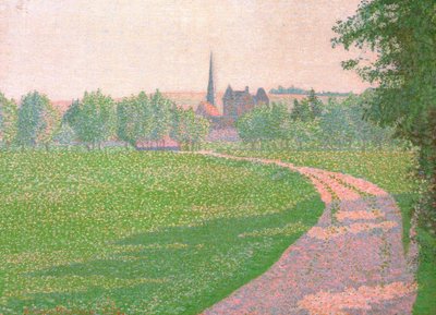 La chiesa di Eragny da Lucien Pissarro