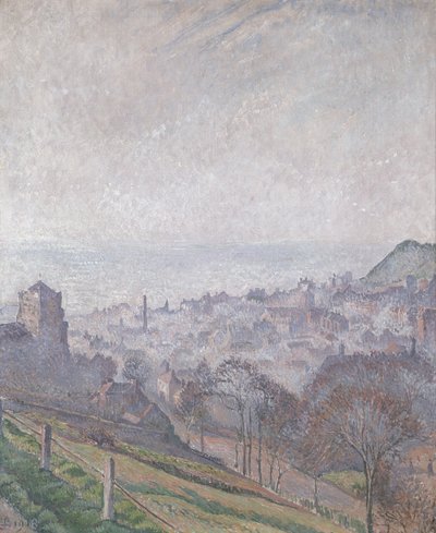 Hastings: Nebbia, Sole e Fumo, 1918 da Lucien Pissarro