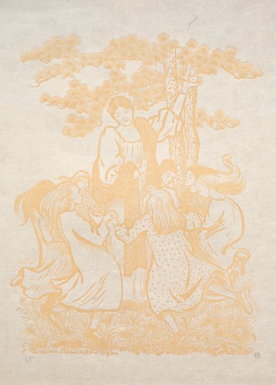 Illustrazione 25: La Ronde, 1893 da Lucien Pissarro
