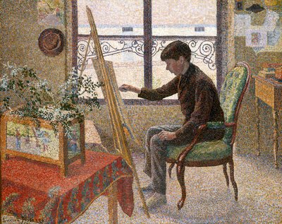 Interno dello studio da Lucien Pissarro