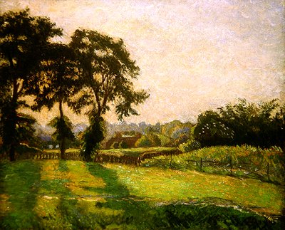 Tramonto, Finchingfield, giugno da Lucien Pissarro
