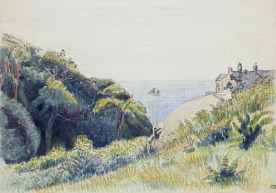 La casa della guardia costiera, Ecclesbourne da Lucien Pissarro