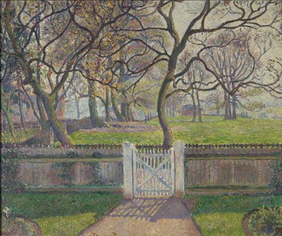 Il cancello del giardino, Epping, 1894 da Lucien Pissarro