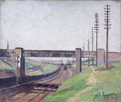 Ponte ferroviario di Wells Farm, Acton da Lucien Pissarro