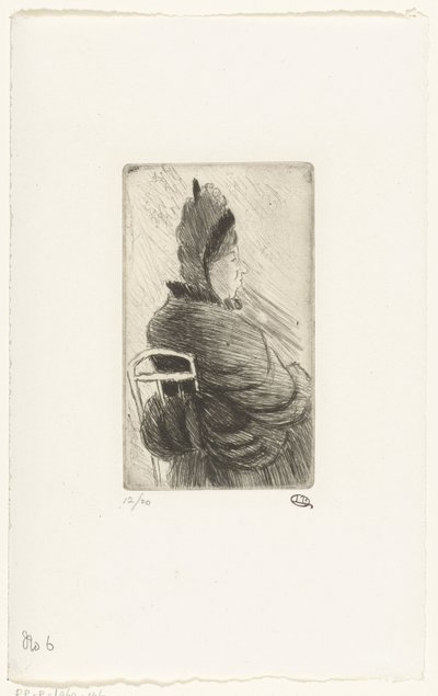Donna seduta da Lucien Pissarro