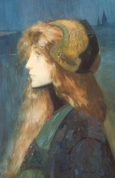Giovane principessa da Lucien Victor Guirand de Scevola