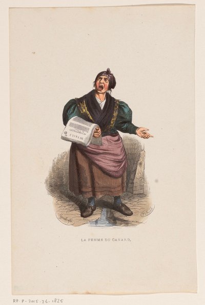 Venditrice di giornali da Lucien Xavier Stypulkowski