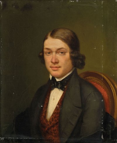 Ritratto del compositore Robert Schumann, 1842 da Lucienne Collière