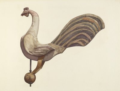 Segnavento a forma di gallo da Lucille Chabot
