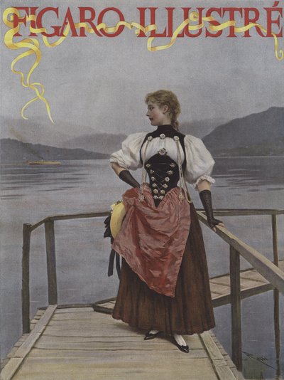 In Svizzera. Copertina di Le Figaro Illustré, luglio 1893 da Lucius Rossi
