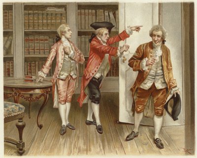 Illustrazione per La scuola della maldicenza da Lucius Rossi