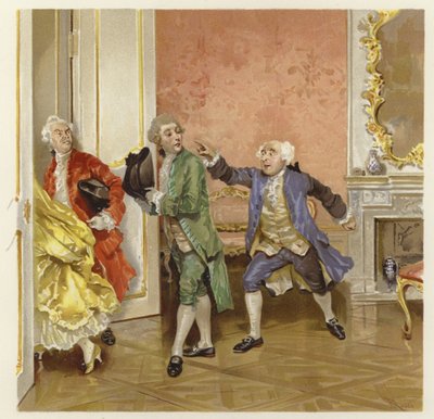 Illustrazione per La scuola della maldicenza da Lucius Rossi