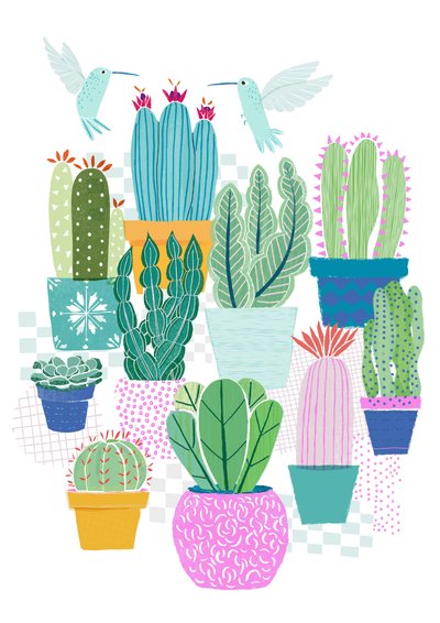 Cactus Love, 2015 (digital) da Lucy Banaji