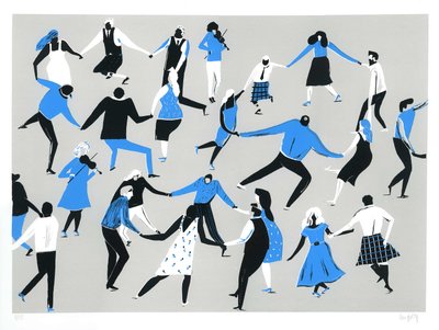 Ceilidh, 2016 (serigrafia) da Lucy Banaji