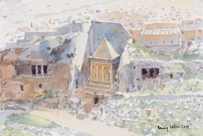 Antiche tombe nella Valle del Cedron, Gerusalemme da Lucy Willis